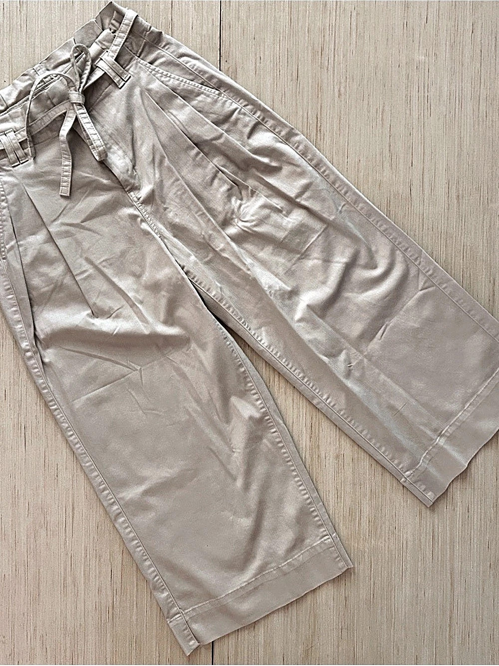 American Eagle Cropped Wide Leg Paper bag Pants Size Small NWT